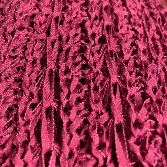 Sonoma Magenta Ribbon Open-Front Cardigan - size Large - Women's - Picture 9 of 9